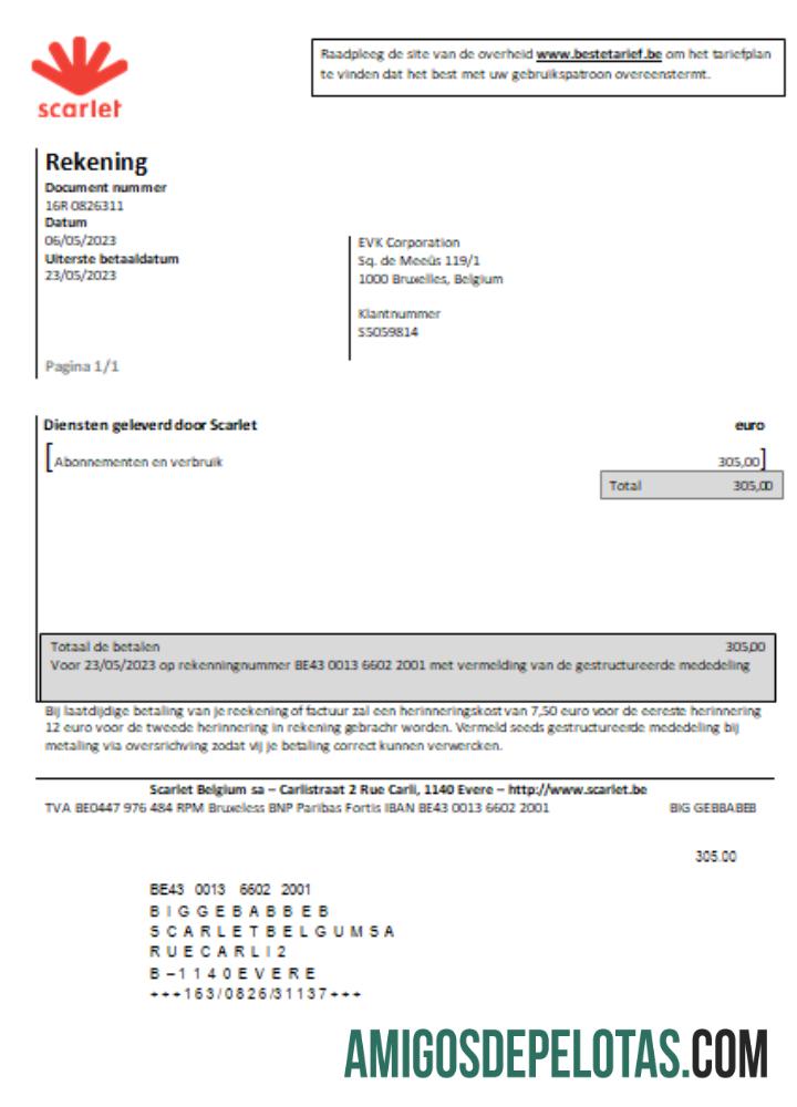 Projeto de lei de serviços públicos de telecomunicações Scarlet, SCR modelo